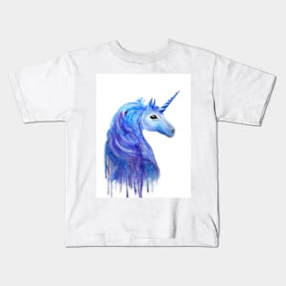 Blue Unicorn Kids T-Shirt